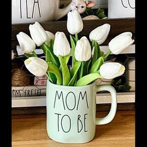 Rae Dunn Mom To Be Mug with Tulips